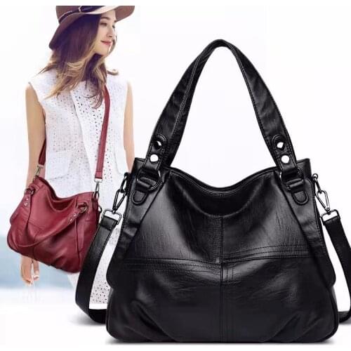 Bolso de las mujeres de lujo bolso BagsDesigne gran capacidad, Casual bandolera de hombro bolso de cuero Sac