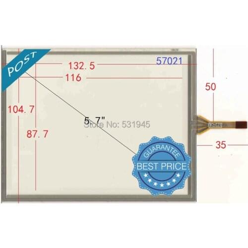 ZhiYuSun NEW 132*104mm 5.7 industrial Touch Screen Four Line Resistance Touch Screen Handwriting Screen POST