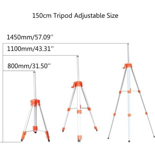 1.5M/1.2M Universal Adjustable Aluminum Alloy Tripod Stand For Laser Air Level