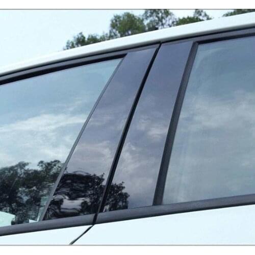 10pcs/Set Car Door Window BC Pillar Posts Trim Cover Stickers Kit For Mazda CX-5 CX5 2011 2012 2013 2014 2015 2016 Car Styling