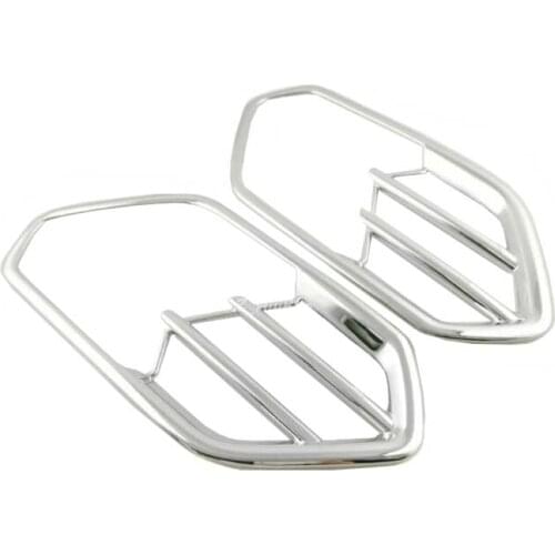 New 2017 for Ford Escape Kuga ABS Chrome Front Fog Light Lamp Cover Trim 2pcs