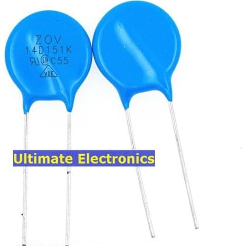 50pcs Varistors 14D151K 150V Metal voltage dependent resistor