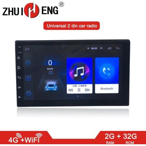 Zhuiheng 7" 2 Din Car Radio autoradio Car Stereo 4G internet wifi 2G 32G ROM Mirror Link car accessories car stereo bluetooth