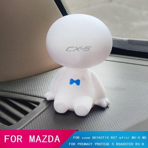 For mazda SKYACTIV RX7 efini MX-5 MS PREMACY PROTEGE 5 ROADSTER RX-8 Cartoon Shaking Head Figure Car Ornaments Big Hero Doll Toy