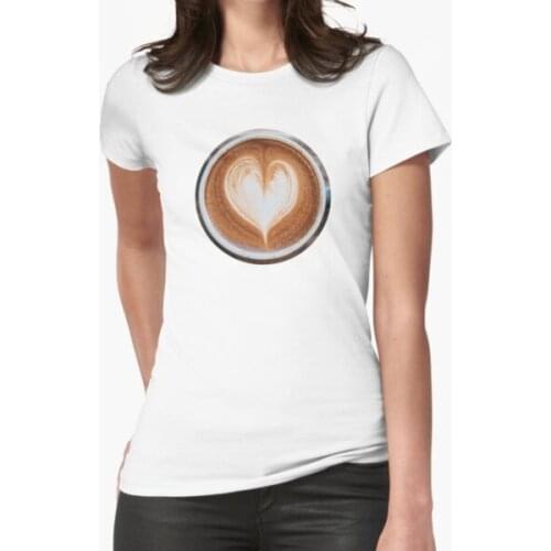 Heart In The Coffee T-Shirt Print Top
