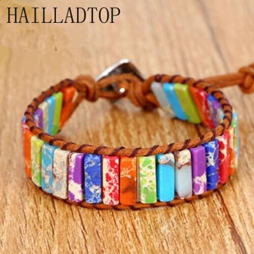 HAILLADTOP Stone Bracelets