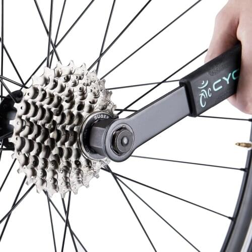 Bicycle cassette lock ring removal tool bicycle repair tool steel repair wrench handle flywheel wrench manual torque wrench tool