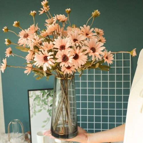 Artificial Chrysanthemum Little Daisy For Home Accessories Fake Flowers Wedding Photographic Prop Decoration Imitation Flowers