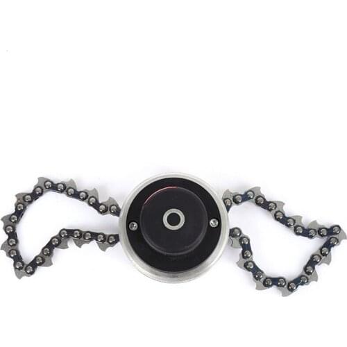 65Mn Coil Chain Trimmer Head, Weed Eater Head for Straight Shafts Garden Pole Trimmer Tools & Brush Cutter Chain Mower