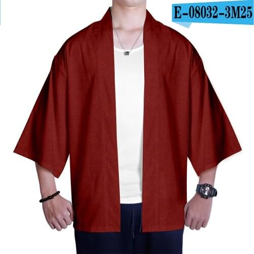 Fashion ghost blade 3D kimono casual Japanese kimono popular seven-point sleeve cardigan autumn summe Demon Slayer r shirt
