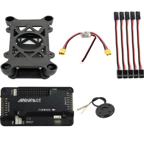 APM 2.8 Flight Controller Built-in Compass with 7M GPS Power Module Shock Absorber Extension Cable for DIY RC Drone Quadcopter