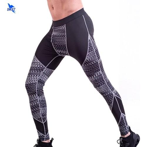 Patchwork New Running Jogging Tights Men Dry Fit Compression Fitness Leggings Crossfit Training Gym Sports Yoga Athletic Pants