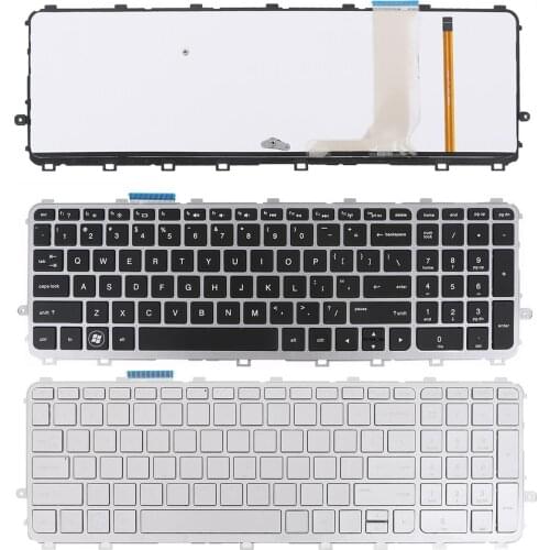 US QWERTY New Keyboard for HP Envy 15-J 17-J M7-J 15-J000 17-J000 M7-J000 M6-N M6-N000 M6-N100 / Silver with Backlit
