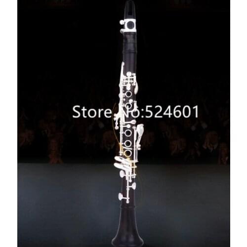 New Arrival 17 Keys E Tune Clarinet Ebony Wood Sliver Keys International musical instrument with Case Free Shipping