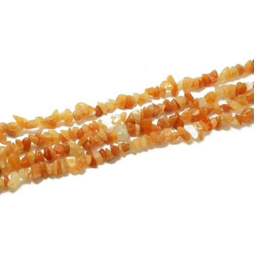 New Arrivals 5-8mm Colorful Natural Red Aventurine Gravel Loose Chip Beads Strand 34" Stone Beads BTB733-13