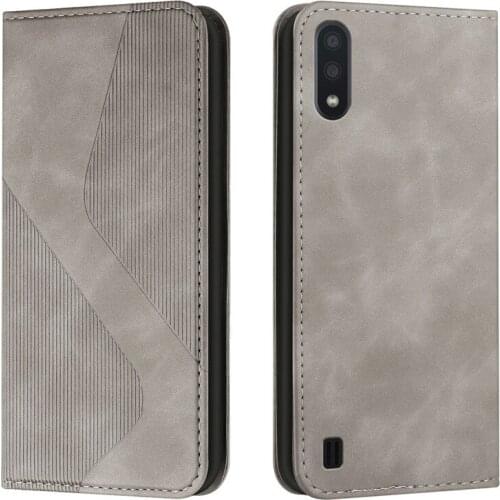 New Magnetic Leather Case na For Samsung Galaxy A01 Funda For GalaxyA01 A 01 A015 SM-A015F Skin Feel Wallet Cover S Pattern Coqu