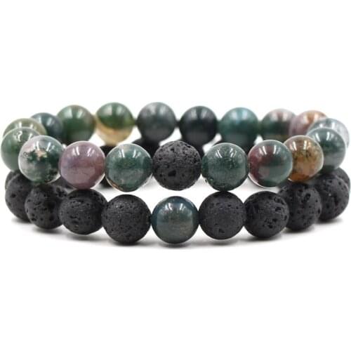 Couples Distance Bracelet Classic Natural Stone White and Black Yin Yang Beaded Bracelets for Men Women Best Friend Hot