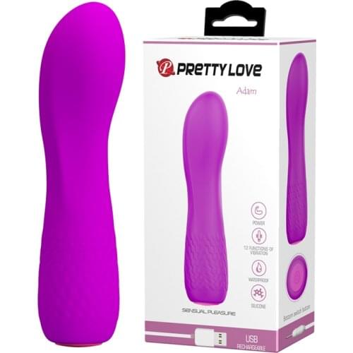 Pretty Love USB Rechargeable Female Masturbation Vibrator,Clit and G Spot Orgasm Massager,AV Vibrating Stick,Sex Toys for Women