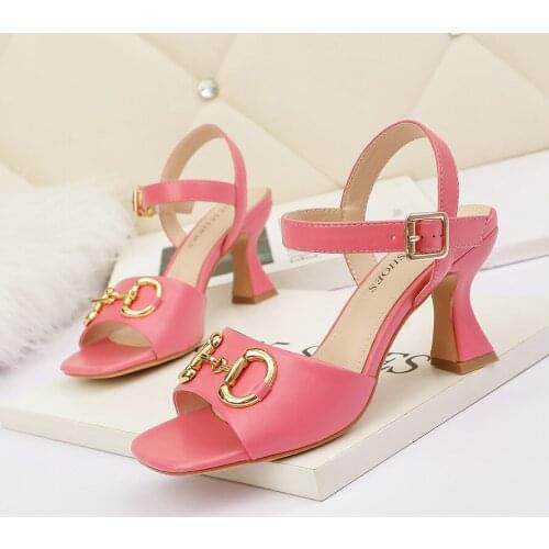 Womens Sandals Luxury Sandals 2021 New Sexy Open-Toed High Heels Sandals Luxury Brand Female Sandals Fashion Women Shoes