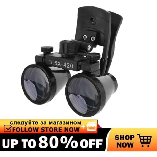 Dental Loupes 2.5X 3.5X Binocular Medical Magnifier Dentistry Surgical Optical Glass Lens Dentist Clip Loupe