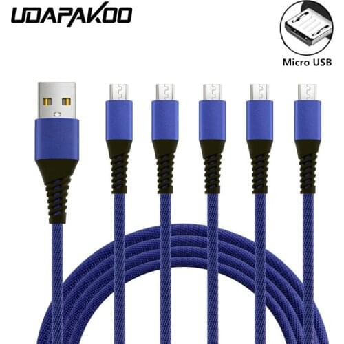 USB 2.0 Nylon Micro USB charger adapter Usb for Huawei Y6 Y7 P8 Lite Prime Pro 2017 2018 Date Sync Usb For Honor 7a pro