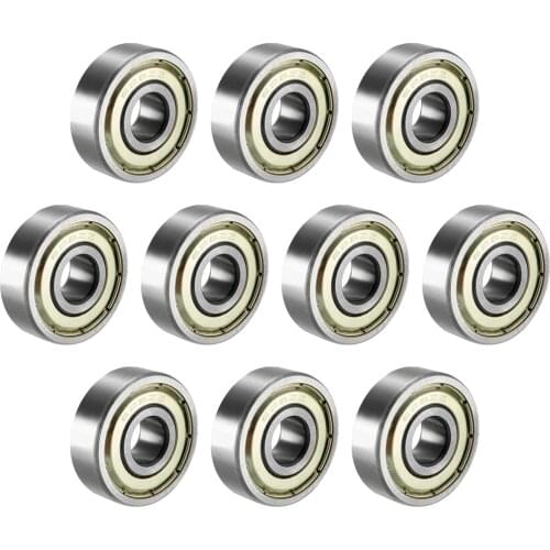 Uxcell Deep Groove Ball Bearing 628ZZ Double Shield, 8mm x 24mm x 8mm Chrome Steel Bearings 10Pcs