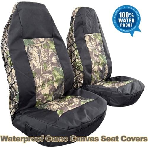 Waterproof Camouflage Seat Covers Truck Canvas Tactical Auto Interior Protector