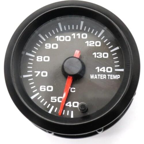 1Pc 2''52mm 7 Colors Car water temp Car Gauge 40-140 Celsius with LED Light Pointer type automobile instrument gauges for car