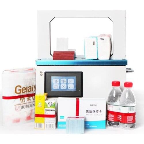 Automatic Packaging Machine Opp Hot Melt Supermarket Vegetable Strapping Machine Sausage Food Tape Strapping Machine