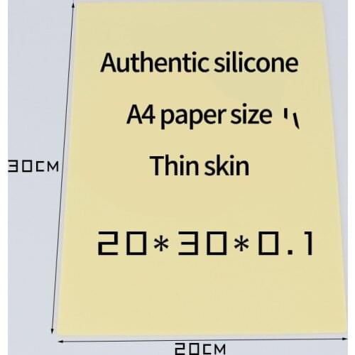 Large 5 pcs 20*30CM Tattoo Fake Skin A4 Size Novice Tattoo Practice Silicone Blank Thin Skin
