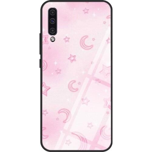 Slumber Party Tempered Glass Case For Samsung A51 A71 A31 A40 A50 A70 A20e A21S A12 A32 A52 A72 Cover