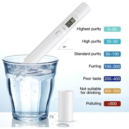 Digital TDS Tester Thermometer Pen Water Purity Tester 0-9999PPM Filter Hydroponic for Aquarium Pool Water Monitor
