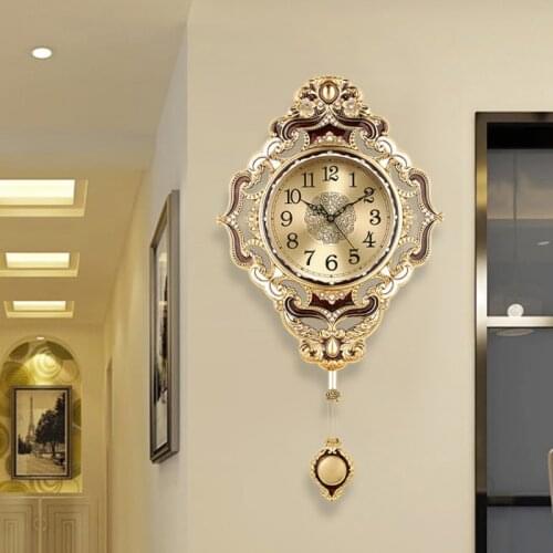 Luxury wall clock living room home fashion clock creative mute clock simple quartz clock atmospheric wall watch