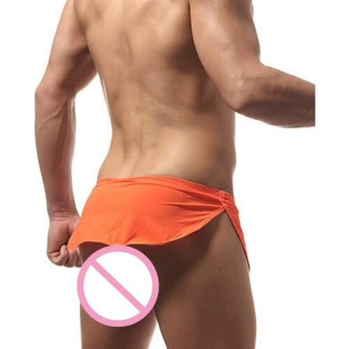 Mens Sexy Summer Underwear Boxer Shorts Low Waist Home Sleepwear Arrow Pants Small Waist Cloth Boxer Shorts Sexy Lingerie