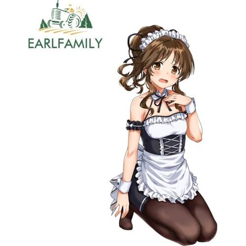 EARLFAMILY 13cm x 6.5cm for Takamori Aiko Decal Scratch-proof Window Scratch-Proof Camper Fine Motorcycle Vinyl Car Stickers