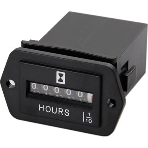 Electronic Inductive Mechanical Hour Meter for Diesel Engine Gasoline Engine Marine Mill Tractors Boats Forklift Trucks Motors L