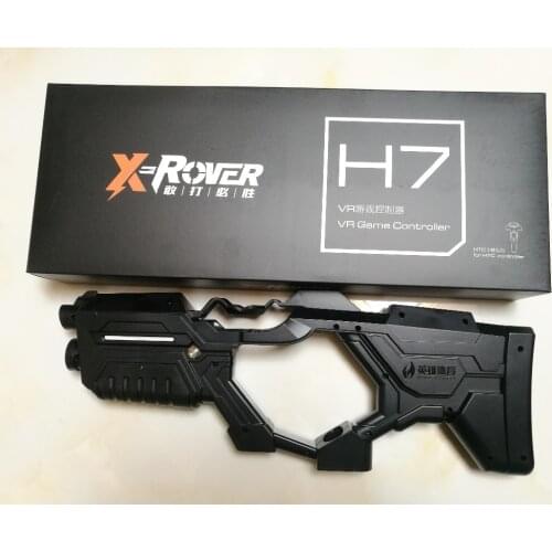 HTC vive black color moves with shooting controller VR game rifle