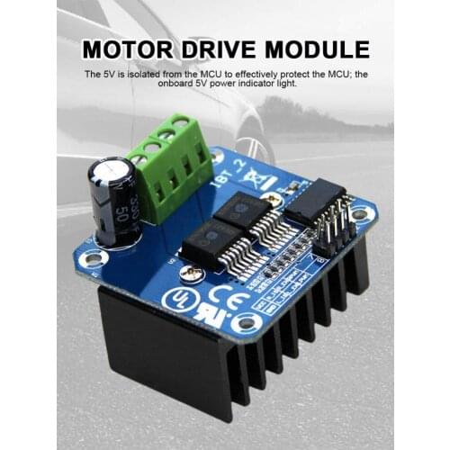 IBT-2 High Power Motor Driver Module Smart Car Driver Module Motor Smart Car Robot GND. 5V. PWM1. PWM2 MCU Protection