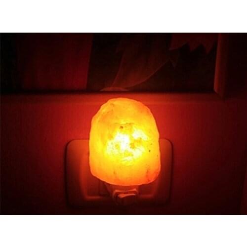 Medical Himalayan Salt Lamp AU/US/UK/EU Plug Night Light Air Purifying Release Negative Ions Help Sleep Natural Crystal Light