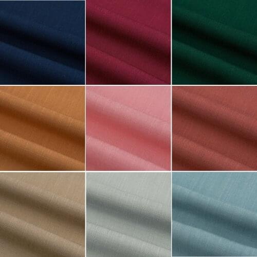 Soft Slub Rayon Fabric Imitation Linen Viscose Fabric Cotton Linen Fabric for Dress,Black White Blue Green Pink by the meter