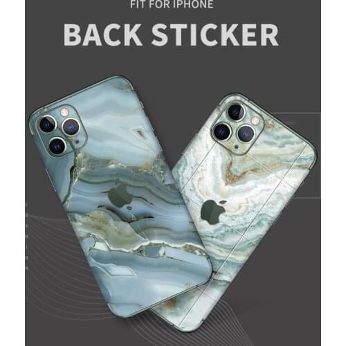 Marble pattern mobile phone sticker simple back sticker 3M waterproof for phone 6/7/8/8plus/x/xs max/11/11pro max/12/12pro