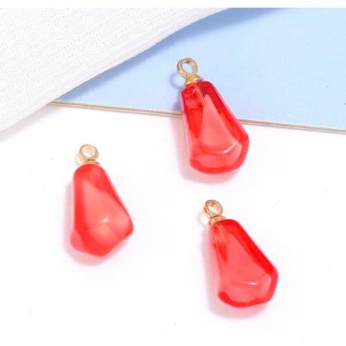 Necklace Juicy Pomegranate Pendant Pomegranate Drops Pendant Necklace Pomegranate seeds Shape Garnet Earring Gift Ideal for DIY