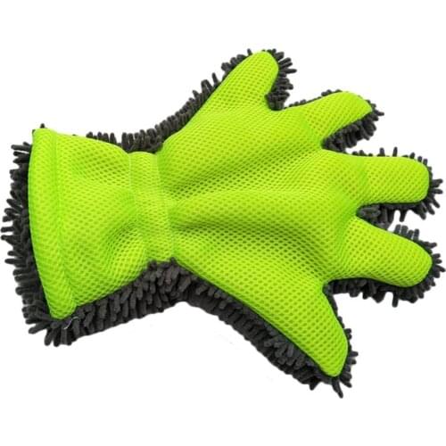 Car Care Wash Glove Cleaning Tool Window Door Chenille Coral Shape Scrub Function Washing Gloves Soft Washer