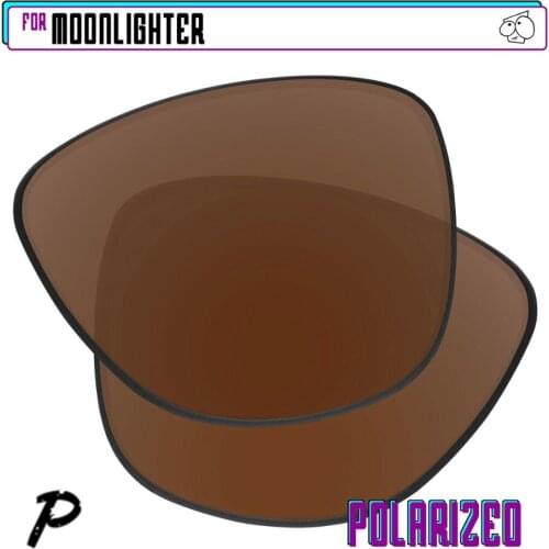 EZReplace Polarized Replacement Lenses for - Oakley Moonlighter Sunglasses - Brown P