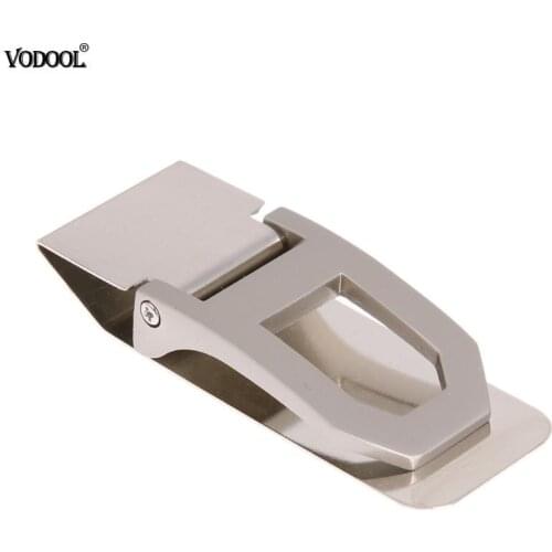 Portable Stainless Steel Money Paper Clip Business Card Credit Wallet Card Cash Clip Clamp Holder School Office Supplies Gifts