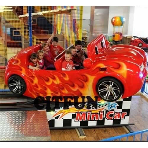 Attractive Childrens electric sliding mini flying red car swing amusement park rides
