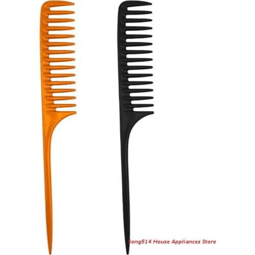 Wide Tooth Rat Tail Combs Pintail Barber Styling Comb for Women Anti Static