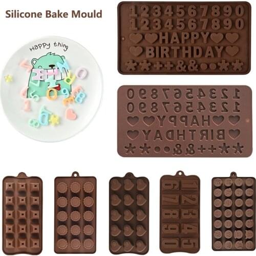 Silicone Pastry Molds Chocolate Baking Pan Molds Biscuits Cake Mold Jelly Candy Mould Kitchen Accessories Device Baking Tools