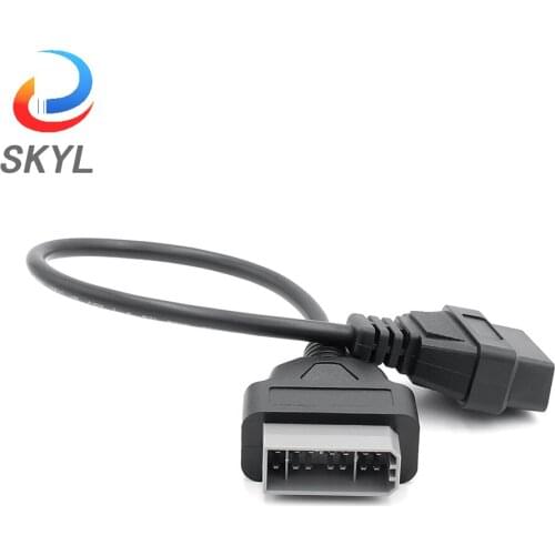 SKYL For Nissan 14 Pin OBD to OBD2 16Pin Connector Adapter For Nissan 14 Pin OBD OBD2 Car Diagnostic Tool OBD Extension Cable