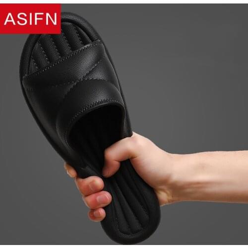 ASIFN Home Men Slippers Summer Bathroom House Indoor Slides Soft Bottoms Non-slip Zapatillas De Mujer Mens Shoes Pantoufle